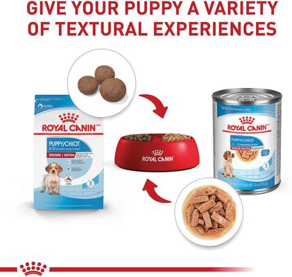 Show full view: Royal Canin Size Health Nutrition Medium Puppy Dry Dog Food, 30-lb bag  slide 6 of 12