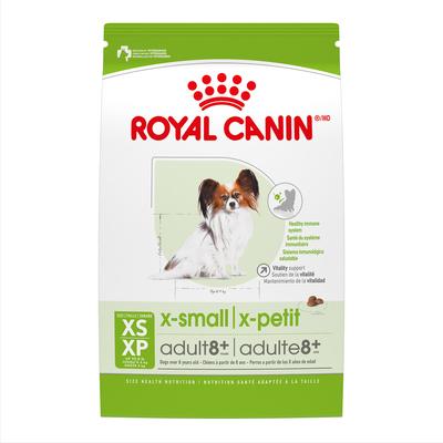 Show full view: Royal Canin Size Health Nutrition X-Small Adult 8+ Dry Dog Food, 2.5-lb bag slide 1 of 12