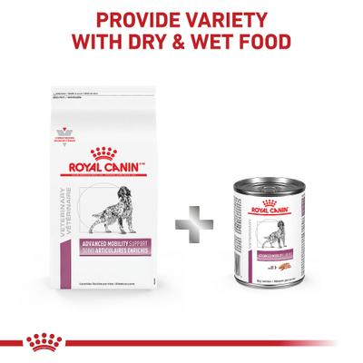 Show full view: Royal Canin Veterinary Diet Adult Advanced Mobility Support Canned Dog Food, 13.5-oz, case of 24 slide 4 of 9