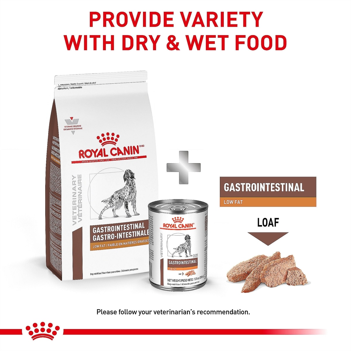 ROYAL CANIN VETERINARY DIET Adult Gastrointestinal Low Fat Loaf