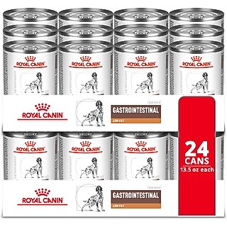 Royal Canin Veterinary Diet Adult Gastrointestinal Low Fat Loaf Canned Dog Food, 13.5-oz can, case of 24 slide 1 of 9