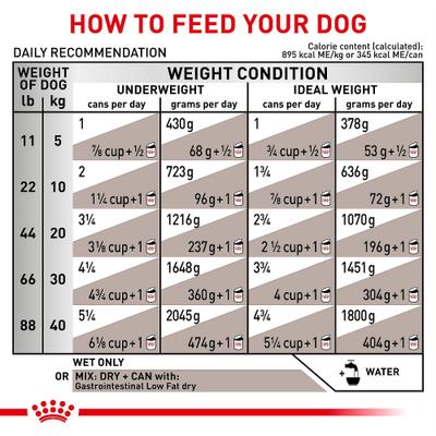 Show full view: Royal Canin Veterinary Diet Adult Gastrointestinal Low Fat Loaf Canned Dog Food, 13.5-oz can, case of 6 slide 9 of 13