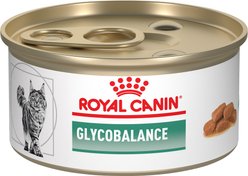 Royal Canin Veterinary Diet Adult Glycobalance Thin Slices in Gravy Canned Cat Food, 3-oz, case of 24