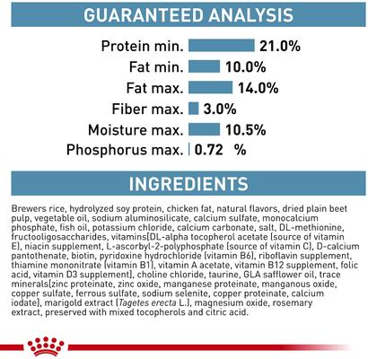 Show full view: Royal Canin Veterinary Diet Adult Hydrolyzed Protein Moderate Calorie Dry Dog Food, 24.2-lb bag slide 7 of 10