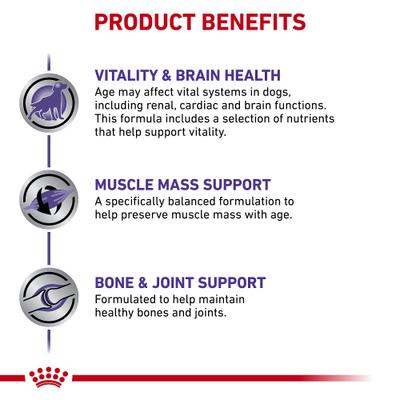 Show full view: Royal Canin Veterinary Diet Mature Consult Large Breed Adult Dry Dog Food, 28.6-lb bag slide 6 of 12