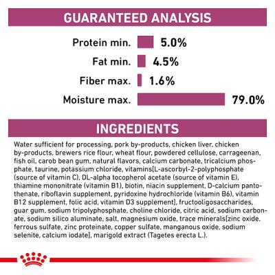 Show full view: Royal Canin Veterinary Diet Adult Renal Support Early Consult Loaf in Sauce Canned Dog Food, 5.2-oz, case of 24 slide 6 of 12