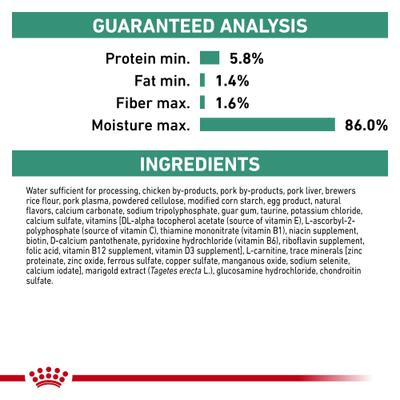 Show full view: Royal Canin Veterinary Diet Adult Satiety Support Weight Management Thin Slices in Gravy Canned Cat Food, 3-oz, case of 24 slide 8 of 12