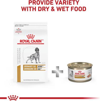 Show full view: Royal Canin Veterinary Diet Adult Urinary SO Aging 7+ Dry Dog Food, 6.6-lb bag slide 7 of 11