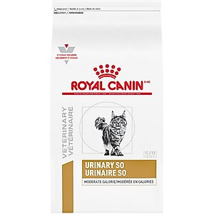 Royal Canin Veterinary Diet Adult Urinary SO Moderate Calorie Dry Cat Food, 17.6-lb bag
