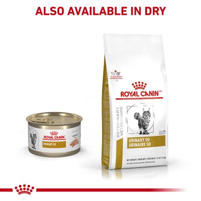 Show full view: Royal Canin Veterinary Diet Adult Urinary SO Morsels in Gravy Canned Cat Food, 3-oz can, case of 6 slide 6 of 13