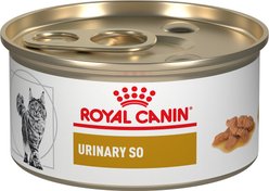 Royal Canin Veterinary Diet Adult Urinary SO Morsels in Gravy Canned Cat Food, 3-oz, case of 24