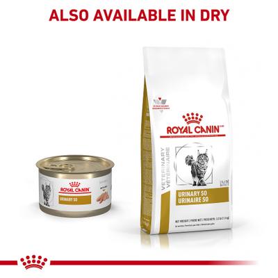 Show full view: Royal Canin Veterinary Diet Adult Urinary SO Morsels in Gravy Canned Cat Food, 3-oz, case of 24 slide 7 of 13