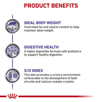 Show full view: Royal Canin Veterinary Diet Weight Control Loaf in Sauce Wet Cat Food, 5.1-oz can, case of 24 slide 4 of 12