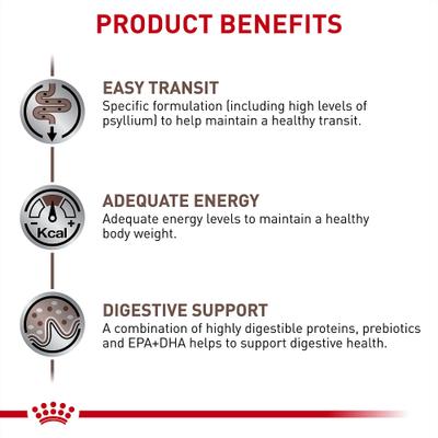 Show full view: Royal Canin Veterinary Diet Gastrointestinal Fiber Response Thin Slices in Gravy Wet Cat Food, 3-oz can, case of 24 slide 4 of 12