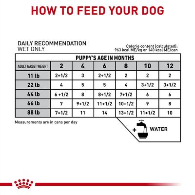 Show full view: Royal Canin Veterinary Diet Gastrointestinal Puppy Ultra Soft Mousse in Sauce Wet Dog Food, 5.1-oz can, case of 24 slide 7 of 12