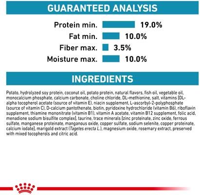Show full view: Royal Canin Veterinary Diet Adult Hydrolyzed Protein Potato & Soy Formula Dry Dog Food, 24.2-lb bag slide 7 of 11
