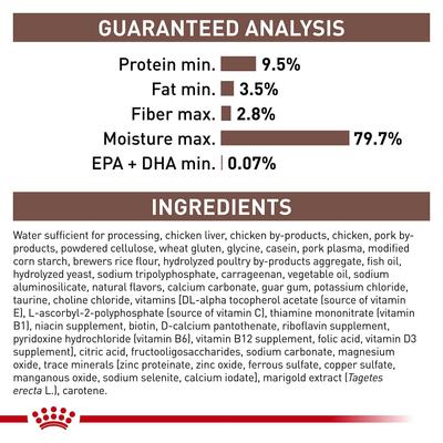 Show full view: Royal Canin Veterinary Diet Kitten Gastrointestinal Ultra Soft Mousse in Sauce Canned Cat Food, 5.1-oz, case of 24 slide 7 of 12