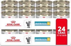 Royal Canin Veterinary Diet Selected Protein Pea & Duck Formula Adult Wet Cat Food, 5.1-oz can, case of 24