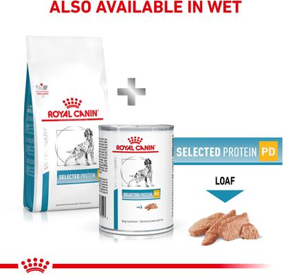 Show full view: Royal Canin Veterinary Diet Adult Selected Protein Potato & Duck Formula Dry Dog Food, 25-lb bag slide 7 of 11