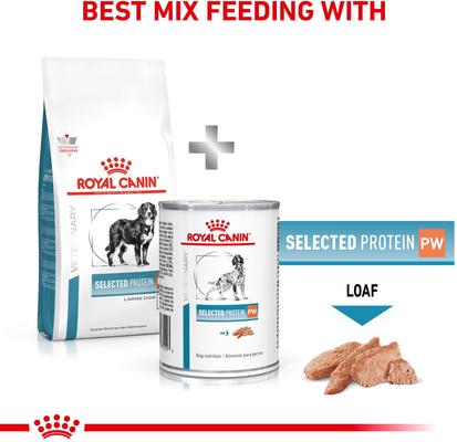 Show full view: Royal Canin Veterinary Diet Adult Selected Protein Potato & White Fish Large Breed Formula Dry Dog Food, 26.4-lb bag slide 7 of 11