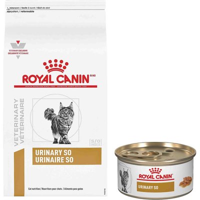 Royal Canin Veterinary Diet Royal Canin Veterinary Diet Urinary SO Dry Food + Morsels in Gravy Canned Cat Food