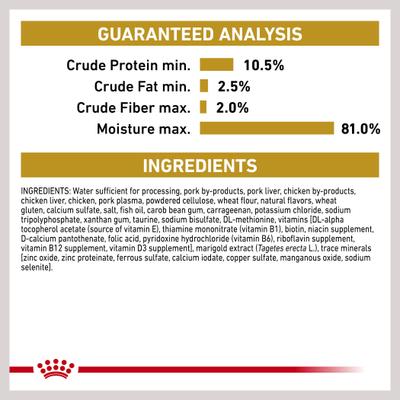 Show full view: Royal Canin Veterinary Diet Urinary SO Loaf Pate Adult Wet Cat Food, 5.1-oz can, pack of 12 slide 8 of 13