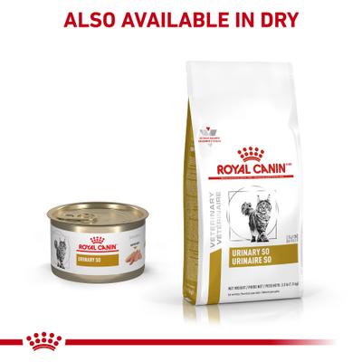 Show full view: Royal Canin Veterinary Diet Urinary SO Loaf Pate Adult Wet Cat Food, 5.1-oz can, pack of 6 slide 6 of 13