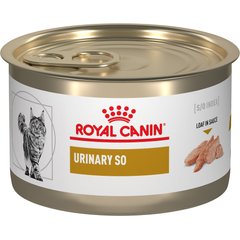 Royal Canin Veterinary Diet Urinary SO Loaf Pate Adult Wet Cat Food, 5.1-oz can, case of 24