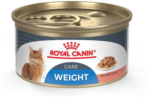 Show full view: Royal Canin Weight Care Dry Food+ Feline Weight Care Thin Slices in Gravy Canned Adult Canned Cat Food slide 6 of 10