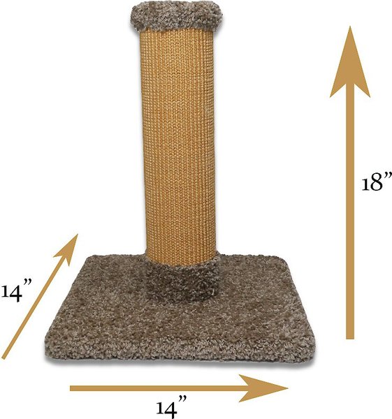 Show full view: Royal Cat Boutique 18-in Sisal Cat Scratching Post, Neutral slide 4 of 6