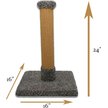 Show in main carousel: Royal Cat Boutique 24-in Sisal Cat Scratching Post, Neutral slide 4 of 6