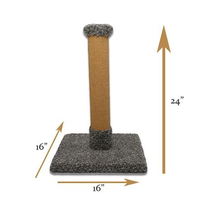Show full view: Royal Cat Boutique 24-in Sisal Cat Scratching Post, Neutral slide 4 of 6