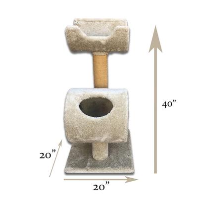 Show full view: Royal Cat Boutique 40-in Cat Perch & Play Tunnel, Neutral slide 4 of 5