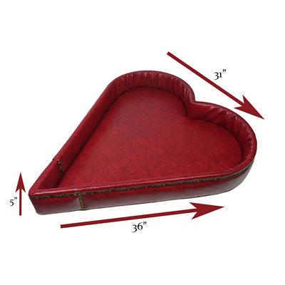 Show full view: Royal Cat Boutique Deluxe Royal Heart Bolster Dog Bed slide 5 of 6