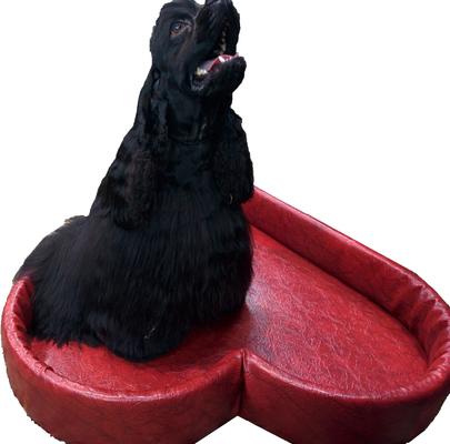 Show full view: Royal Cat Boutique Deluxe Royal Heart Bolster Dog Bed slide 6 of 6