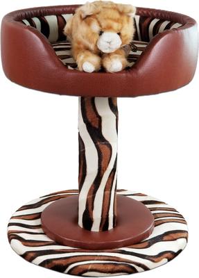Show full view: Royal Cat Boutique Hybernest Deluxe Luxury Bolster Cat Bed, Honey Sahara slide 3 of 7
