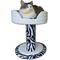 Show in main carousel: Royal Cat Boutique Hybernest Deluxe Luxury Bolster Cat Bed, Ivory Zebra slide 1 of 4
