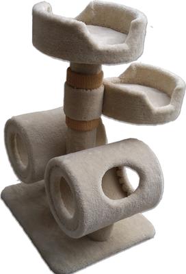 Show full view: Royal Cat Boutique Hyperion Galactic 40-in Carpet Cat Tower, Neutral slide 3 of 5