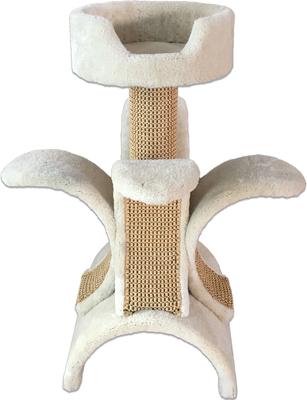 Show full view: Royal Cat Boutique Lily-3 Flower 42-in Carpet Cat Tree slide 2 of 4