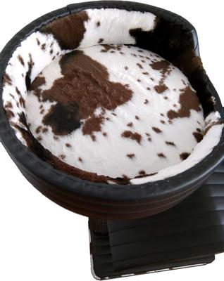 Show full view: Royal Cat Boutique Queen's Kastle Luxury 41-in Faux-Leather Cat Condo, Black slide 5 of 5