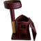 Show in main carousel: Royal Cat Boutique Queen's Kastle Luxury 41-in Faux-Leather Cat Condo, Burgundy  slide 4 of 5