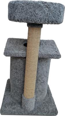 Show full view: Royal Cat Boutique Queen's Kastle Luxury 41-in Faux-Leather Cat Condo, Neutral slide 3 of 5