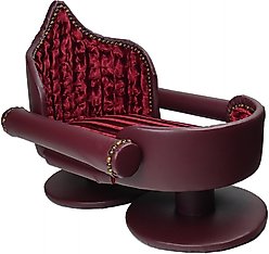 Royal Cat Boutique Royal Davenport Luxury Bolster Dog & Cat Bed, Burgundy 