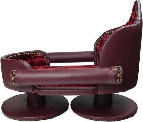 Show full view: Royal Cat Boutique Royal Davenport Luxury Bolster Dog & Cat Bed, Burgundy  slide 2 of 4