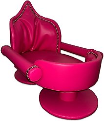 Royal Cat Boutique Royal Davenport Luxury Bolster Dog & Cat Bed, Hot Pink