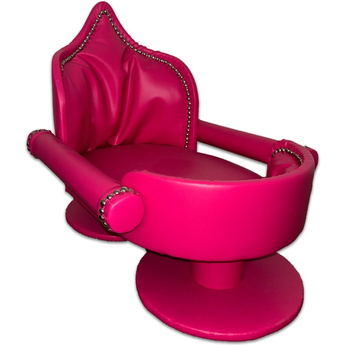 Royal Cat Boutique Royal Davenport Luxury Bolster Dog & Cat Bed, Hot Pink