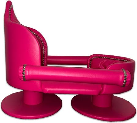 Show full view: Royal Cat Boutique Royal Davenport Luxury Bolster Dog & Cat Bed, Hot Pink slide 2 of 4