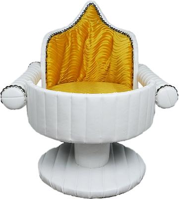 Show full view: Royal Cat Boutique Royal Davenport Luxury Bolster Dog & Cat Bed, Ivory Gold slide 1 of 9