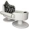Show in main carousel: Royal Cat Boutique Royal Davenport Luxury Bolster Dog & Cat Bed, Ivory Zebra slide 1 of 5