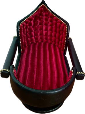 Show full view: Royal Cat Boutique Royal Davenport Luxury Bolster Dog & Cat Bed, Onyx Flame slide 4 of 6